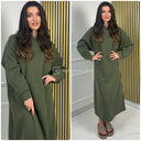 Capuchon Thick Joggins Maxi Dress
