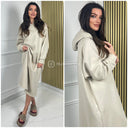 Capuchon Thick Joggins Maxi Dress