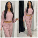 Long Sleeve Cheesecloth Wide Leg Oversized Set