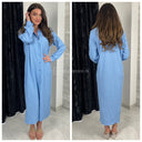 Blouse Maxi Cheesecloth Dress