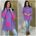 Col Lana Sweater Flowers 1029