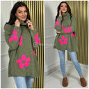 Col Lana Sweater Flowers 1029