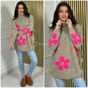 Col Lana Sweater Flowers 1029
