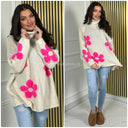 Col Lana Sweater Flowers 1029