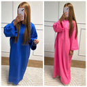 Oversized Basic Maxi Dress Terry Cotton Premium Quality