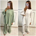 Super Soft Cheesecloth T-shirt Wide Legs Set
