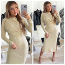 Wrapped dress split