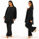 Loose Fit Elegant Wide Leg Set
