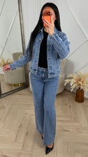 Denim Jasje met Rechte Pasvorm – HM8505-3