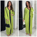 Oversized Abaya Stripe Detail