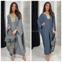 Beautiful Abaya Golden Neck Super Oversized