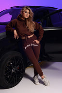 Dutch Angels Imprint Crop Set Brown Tracksuit