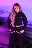 Dutch Angels Imprint Crop Set Black Tracksuit