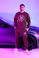 Dutch Angels Round Chenille Embroidery Brown Tracksuit