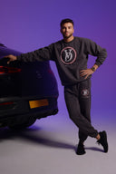 Dutch Angels Round Chenille Embroidery Grey Tracksuit
