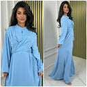 Elegant Wrapped Tie Belt Dress