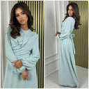 Elegant Wrapped Tie Belt Dress