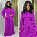 Elegant Wrapped Tie Belt Dress