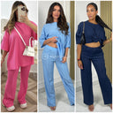 CheeseCloth Basic Set Wide Leg Mid Stripe 2023