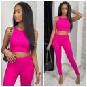 Sleeveless Ribbed Lounge Musthave Set 228