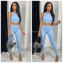 Sleeveless Ribbed Lounge Musthave Set 228