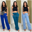 Fleece Thick Joggers Wide Leg 3 Lines