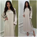 Folded Sleeves Oversized Basic Dress With Pockets