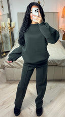 Thick Jogging Set Seam Detail