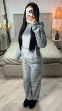 Fully Double Sided Teddy Hoodie Set