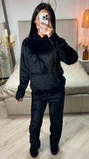 Fully Double Sided Teddy Hoodie Set