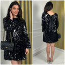 Fully Sequin Glitter Bow Dress
