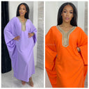 Beautiful Abaya Golden Neck Super Oversized