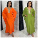 Beautiful Abaya Golden Neck Super Oversized