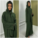 Headscarf Abaya Golden Seam Detail 2024