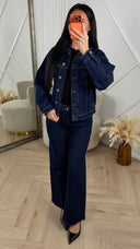 Wide Leg Denim Broek met Comfort Stretch – HM8510