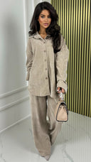 Thick Gloss Design Material Blouse Set