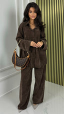 Thick Gloss Design Material Blouse Set