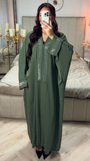 Famous Design Stones Abaya
