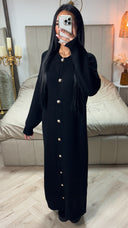 Knitwear Maxi Golden Buttons Dress