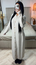 Knitwear Maxi Golden Buttons Dress
