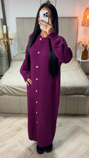 Knitwear Maxi Golden Buttons Dress