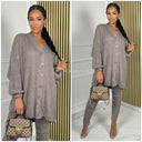 Musthave Comfy 6 Button Detail Knitted Set 1486