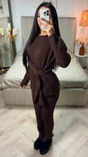 Knitwear Shawl Wrap Detail Set