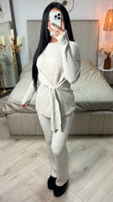 Knitwear Shawl Wrap Detail Set