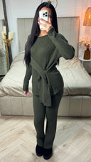 Knitwear Shawl Wrap Detail Set