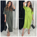 Knotted Oversized Dress Splits