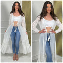 Lace Kimono Tie Belt