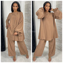 Loose Fit Elegant Wide Leg Set