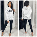 Koop goedkope love hoodie en legging set. Koop je verfijnde kleding voor dames in Rotterdam.