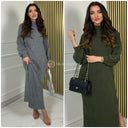 Midi Col Chester Print Knitwear Double Splits